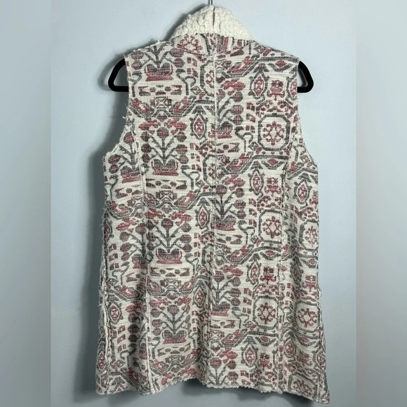 Anthropologie Jacquard Sherpa Vest by HEI HEI - Picture 10 of 10